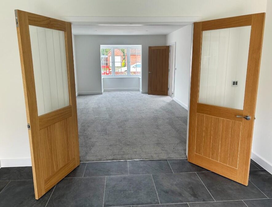 Double Doors Kitchen to Main Living Room